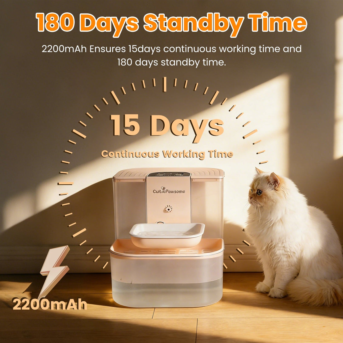 1Pc Smart Pet Water Fountain Automatic Cat Water Dispenser 4.5L