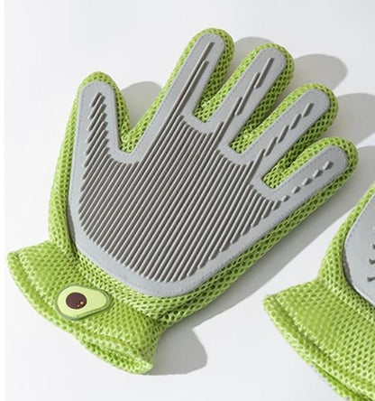 2-in-1 Pet Grooming Gloves & Brushes For Cats And Dogs High-Efficiency