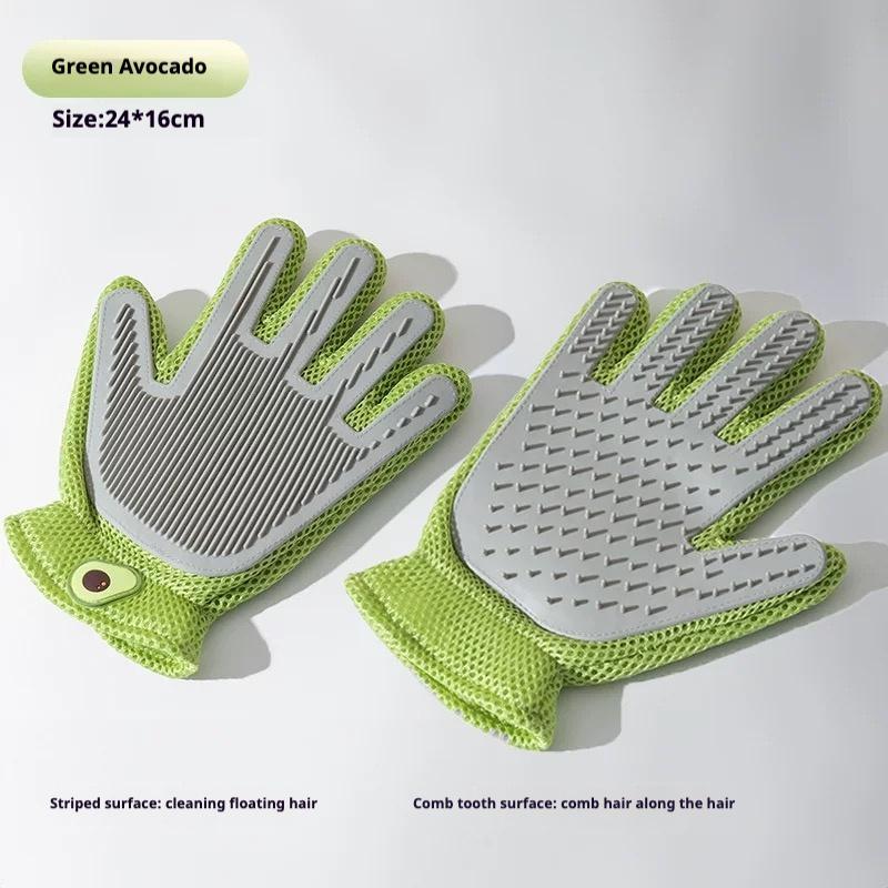 2-in-1 Pet Grooming Gloves & Brushes For Cats And Dogs High-Efficiency